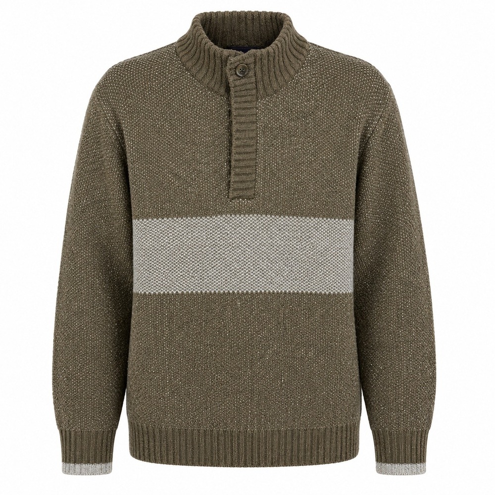 Bob Timberlake Gorpcore Quarter Zip Sweater Mens XL Earthy Cabin Grandpa